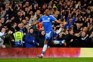 Chelsea v Manchester United - Premier League, Eto'o celebrates scoring his hat-trick